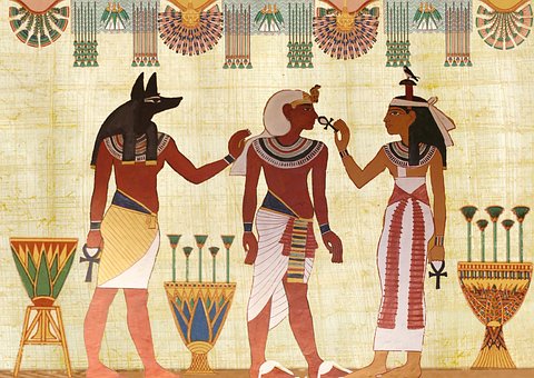 Égypte, pharaon, papyrus, pharaon, déesse, dieu, hiéroglyphes
